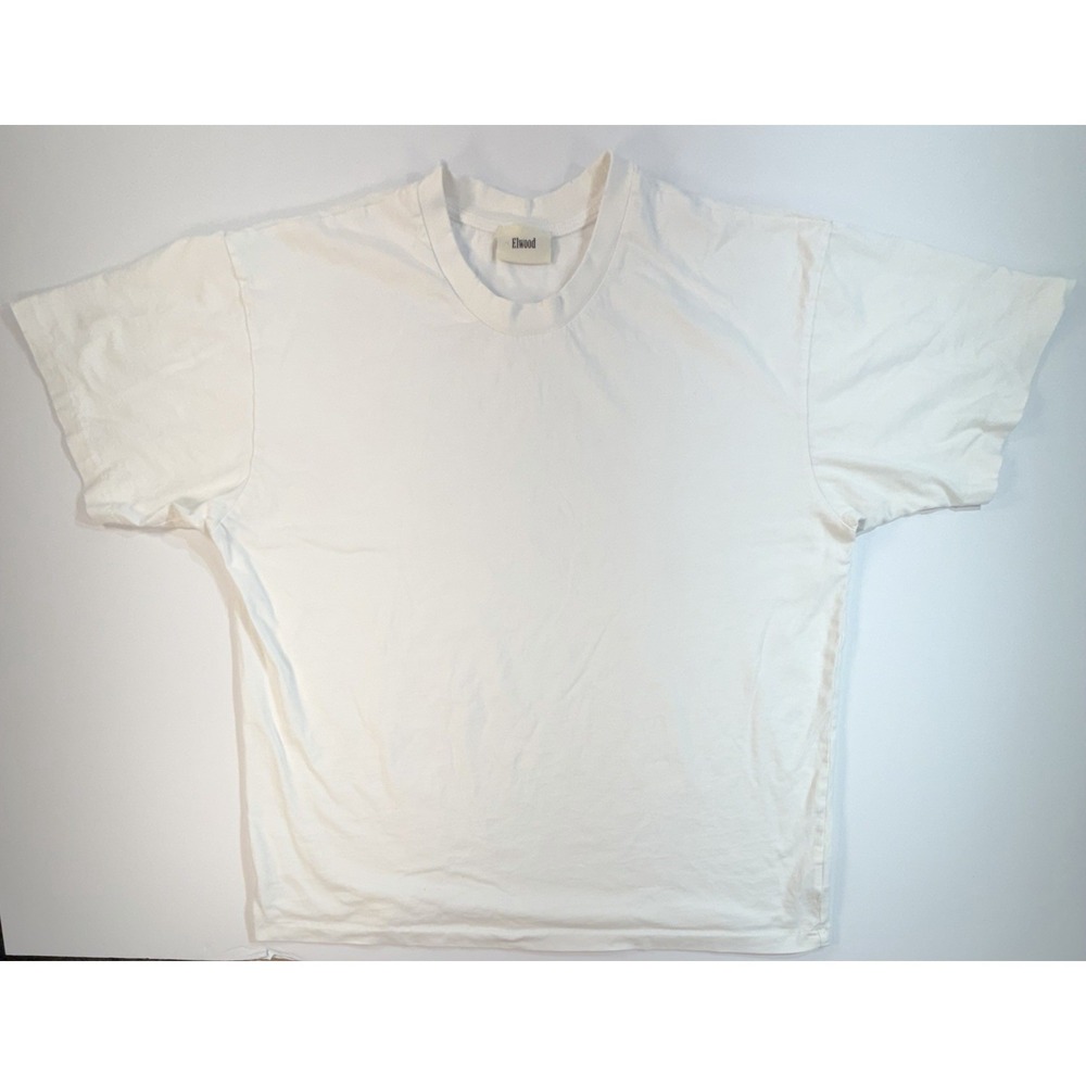 Elwood Essentials Blank White T-Shirt Minimal Streetwear
